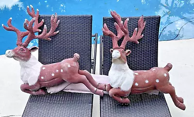 Paper Mache Christmas Reindeer Dept 56 Store Display/Prop BIG VTG MCM 1975 • $850
