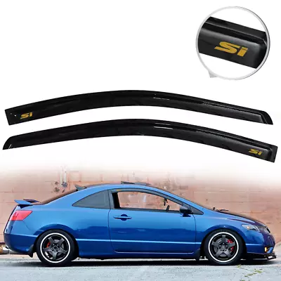 For 06-11 Honda Civic Coupe Window Visors Rain Sun Shade Vent Guard Deflectors • $49.99