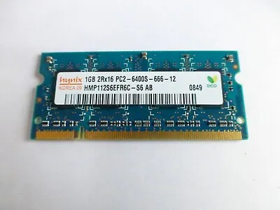 £4 • Buy Hynix 1GB DDR2 800MHz 2RX16 PC2 6400S SODIMM Laptop Memory RAM Stick