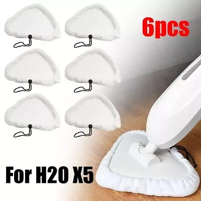 Dust Cloth Replacement Pads Microfiber Cleaner Mats Steam Mop Head For H2O X5 • $17.36