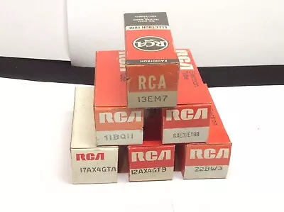 6 RCA Vintage NOS Vacuum Tube Radio / Amplifier / Tv W/Box NIB Lot • $18