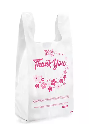 - Thank You T-Shirt Bags Plastic - Bulk Shopping Bags Restaurant Bag - T-Shirt • $18.88