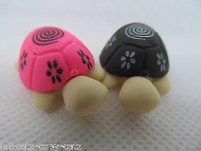 2x SMALL TURTLE TORTOISE KAWAII JAPANESE STYLE NOVELTY ERASERS RUBBER UK SELLER • £2.25