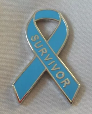 *NEW* Prostate Cancer Awareness Survivor Ribbon Enamel Badge / Brooch. • £3.99