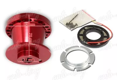 Red Aluminum 6-hole Steering Wheel Hub Adapter Kit For 89-98 Nissan 240sx/maxima • $26.35