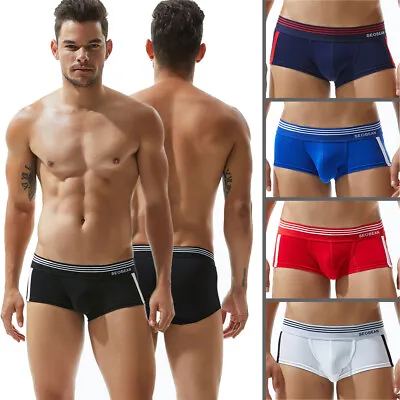 Mens Low Rise Panties Underwear Boxer Shorts Trunks Briefs Underpants Cotton • $7.12