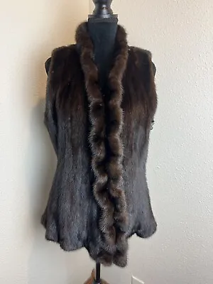 Excellent Medium Large Mink Fur  Vest #57 • $499.99