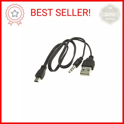 DEEIRAO New USB2.0 Charging Cord To Mini B Male And 3.5mm Jack Plug Audio Cable  • $11.27