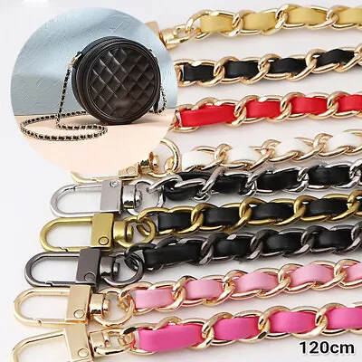 120cm Metal Handbag Shoulder Strap Purse Snake Chain Replacement Crossbody AU • $8.81