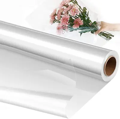 £6.99 • Buy Cellophane Wrap Roll 40cm Wide By 30m Long, Food Safe Clear Plastic Wrapping