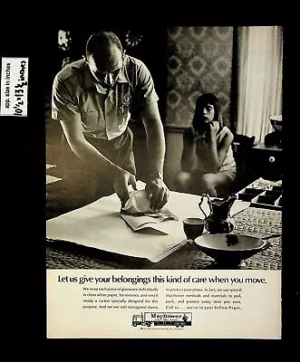 1969 Mayflower Moving Company Vintage Print Ad 9653 • $4.98