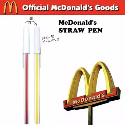 McDonald's Straw Pen Mac Ballpoint Pen Writing Tool Stationery Pen #6478b0 • $60.50