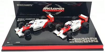 Minichamps 1/43 Scale 402 858601 - F1 McLaren MP4/2B & 2C W/Champ Prost '85 '86 • £159.99