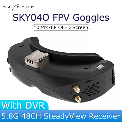 SKYZONE SKY04O FPV Goggles With DVR 5.8G 48CH  OLED Screen For FPV Racing Drone • $425.65