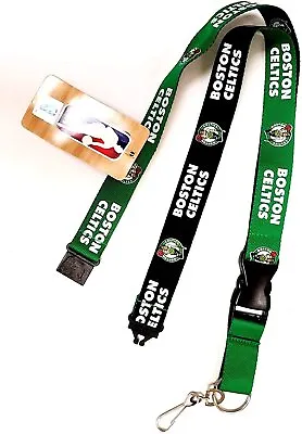 Boston Celtics Premium Lanyard 2-Tone Breakaway Clip Keychain NBA • $12.79