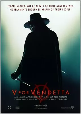 378935 V For Vendetta Classic Movie WALL PRINT POSTER CA • $19.83