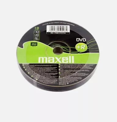 Maxell DVD+R RW 10PACK • £5