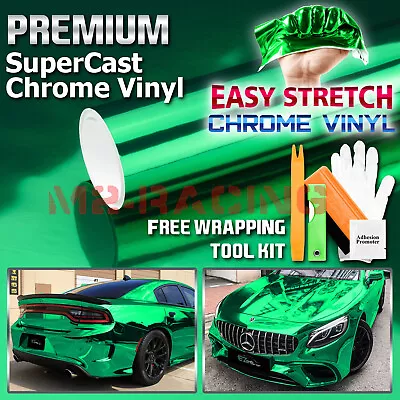 15 Colors Supercast Easy Stretch Chrome Car Vinyl Wrap Bubble Free Sticker Film • $4.99