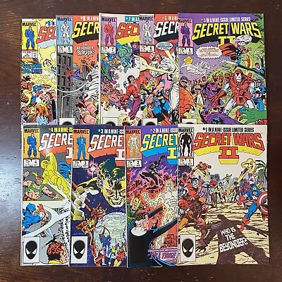 SECRET WARS II # 1 2 3 4 5 6 8 9 Comic LOT 1985 COMPLETE Run • £24.11