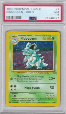 $29.95 • Buy 1999 Pokemon Jungle Game Nidoqueen Holo Card #7/64 PSA 7 NM (8527)