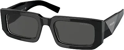Prada Sunglasses PR06YS 09Q5S0 53mm Black White / Dark Grey Lens • $224.95