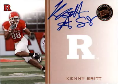 2009 Press Pass Autographs Bronze #KB Kenny Britt Auto • $12