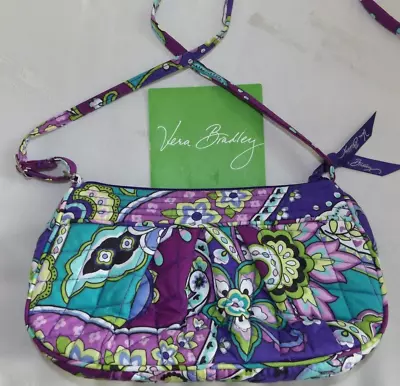 VERA BRADLEY Frannie Little Crossbody - Heather - Purple & Teal - Perfect Cond. • $29.95