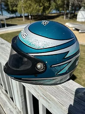 Vintage Polaris Indy Wedge Style Full Face Bell Snowmobile Helmet -Read • $59.99
