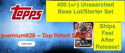 (x400) 2024 Topps Series 1 UNSEARCHED BASE LOT Starter Set ROOKIES ~READ~ • $35.99