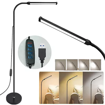 LED Floor Standing Lamp Dimable Warm Cool Day Light Adjustable Work Reading Room • £18.99