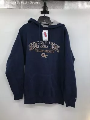 Unisex Soffe Navy Blue Vintage Georgia Tech Yellow Jackets Hoodie Sweatshirt - M • $7.67