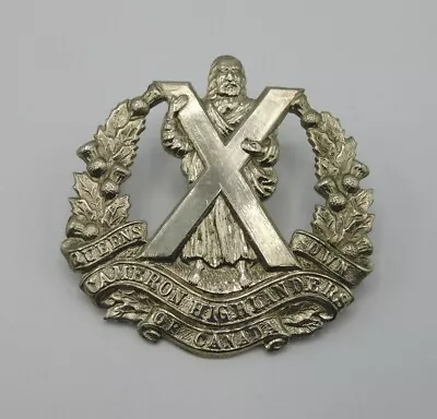 Queens Own Cameron Highlanders Of Canada Cap Badge • £9