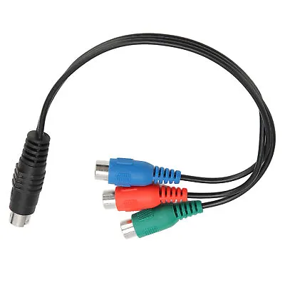 S Video 7 Pin Male To 3RCA Female Cable High Accuracy 7 Pin To AV Cable Soun SMO • £7.64