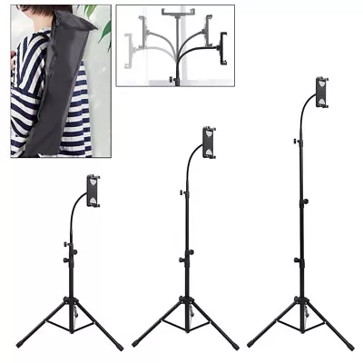 4.7-12.9in Tripod Floor Stand Holder Adjustable Gooseneck For IPad Tablet W/ Bag • £14.94