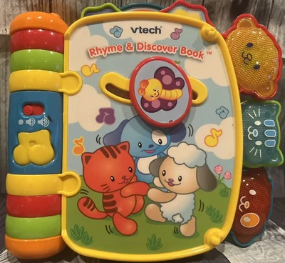 $9.99 • Buy Vtech Rhyme & And Discover Interactive Book Electronic Toy Music Baby Toddler