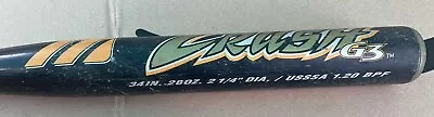 Mizuno Crush G3 Tech Fire Softball Bat 2 1/4” Dia. 34” 28oz. Black Orange 340119 • $49.99