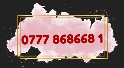 £19.99 • Buy 0777 868668 1  Vodafone Gold VIP Mobile Number Prepaid Minutes & Data