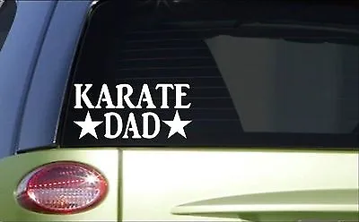 Karate Dad *H832* 8 Inch Sticker Decal Kung Fu Mma Black Belt Dojo • $3.39