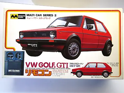 Mitsuwa 1:24 Scale Motorized Remote Control Car MMC-1200 VW Golf GTi Model Kit • $176.99