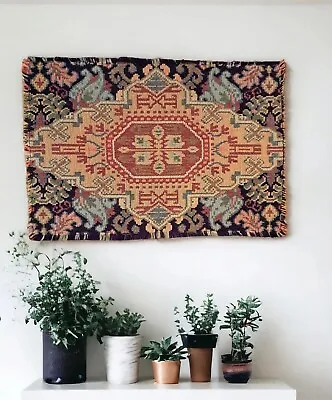 Vintage Tapestry Wall Hanging Placemat Art Decor Abstract Design 14.75  X 10  • $18