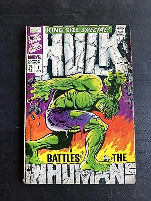 1968 Incredible Hulk King Size #1 Marvel Jim Steranko Cover - Hole Punch Reader • $69.99