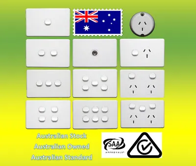 10 Amp 240V Double Power Point Socket Outlet GPO Wall Light Switch USB • $7.99