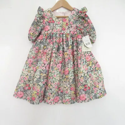 Laura Ashley Girls Dress UK Age 5 Floral Tulle Underskirt Occasion Pink Tags  • £34