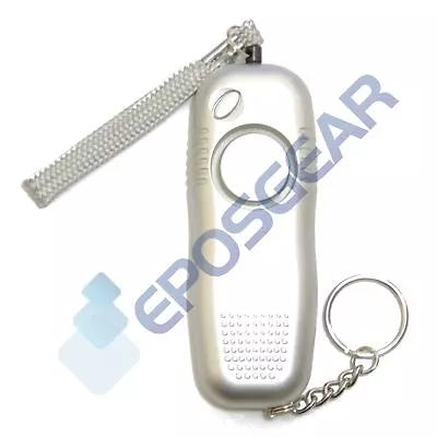 Loud Personal Staff Panic Rape Attack Safety Security Alarm Torch Keyring 140dB • £5.53