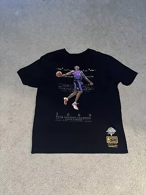 Vintage Mitchell & Ness Vince Carter 2000 NBA Slam Dunk Champion T-Shirt Sz XL • $20