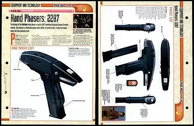 £1.49 • Buy Hand Phasers: 2287 - Weapons - Star Trek Fact File Page