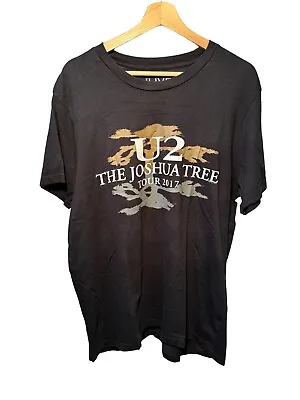 U2 The Joshua Tree 2017 Tour Men's Black Double Sided Souvenir T-Shirt Large • $14.99