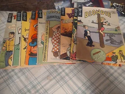 Lot Of 9-Vintage King Comics Popeye Phantom Blondie Prince Valiant- 70s! • $5