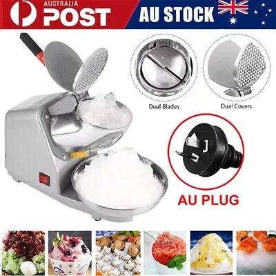 Electric Ice Crusher Shaver Machine Commercial Snow Cone Maker 2200R/min 380W • $60.99