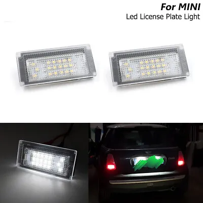 $11.69 • Buy For MINI Cooper S MK1 R50 R52 R53 White LED License Plate Lights OEM 51247114535